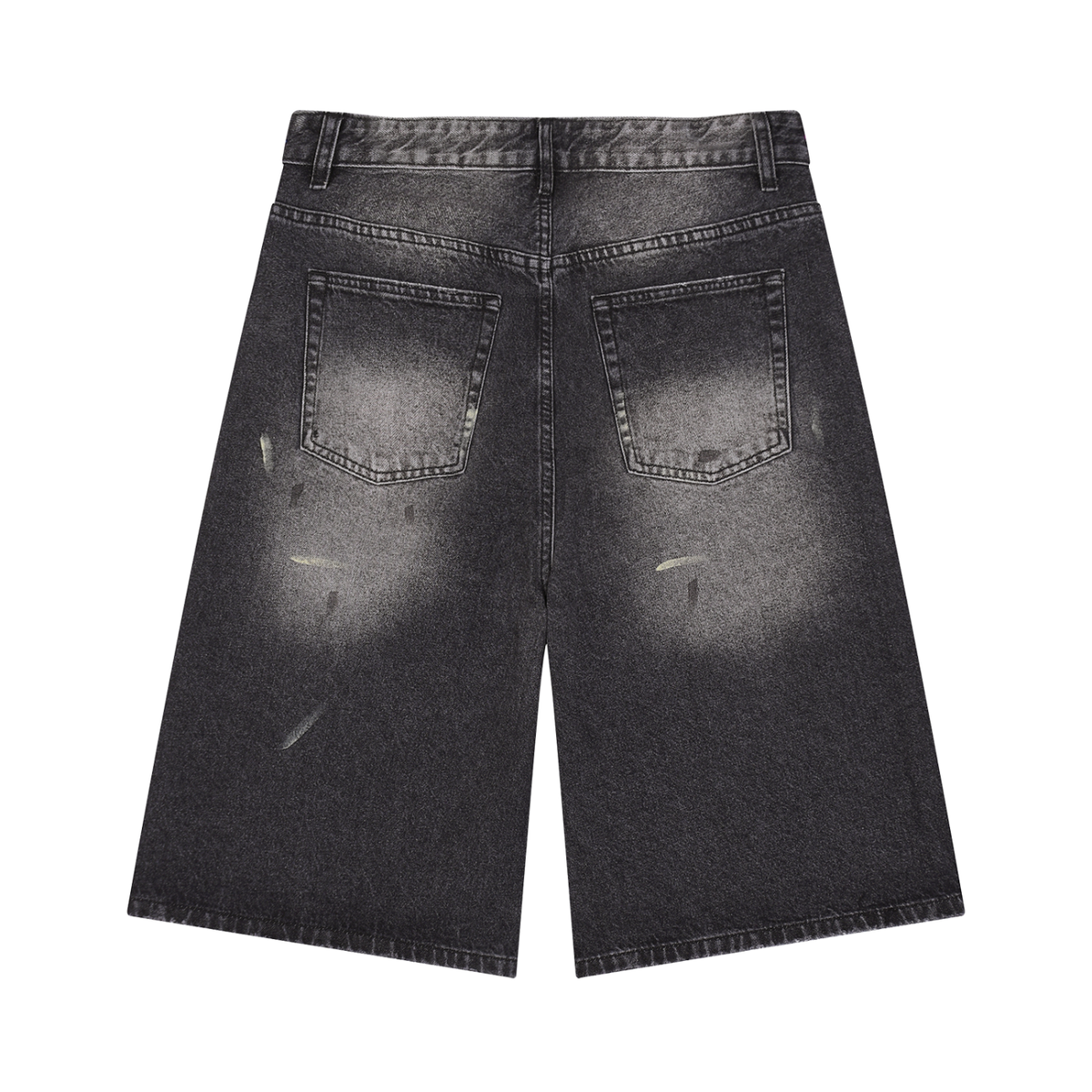 Men’s Vintage Wash Wide Leg Denim Shorts ESSENS