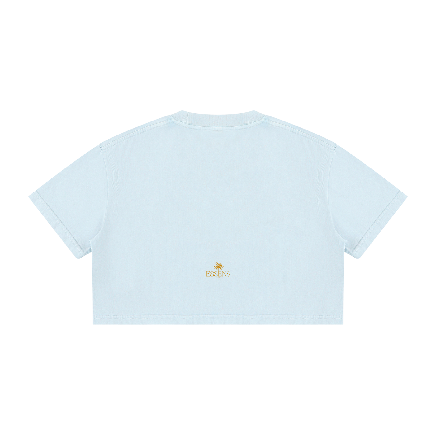 Women's Mineral Wash Cotton Crop T-Shirt ESSENS