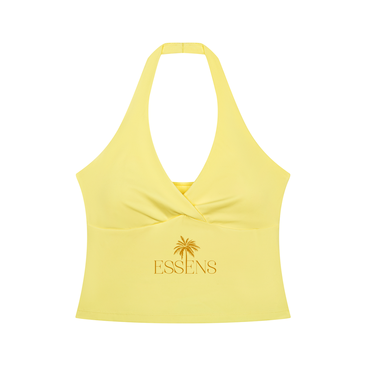 ESSENS Women’s Ruched Halter Yoga Tank Top