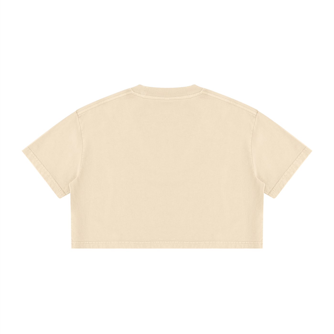 Women's Mineral Wash Cotton Crop T-Shirt ESSENS