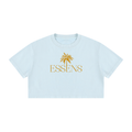 Women's Mineral Wash Cotton Crop T-Shirt ESSENS