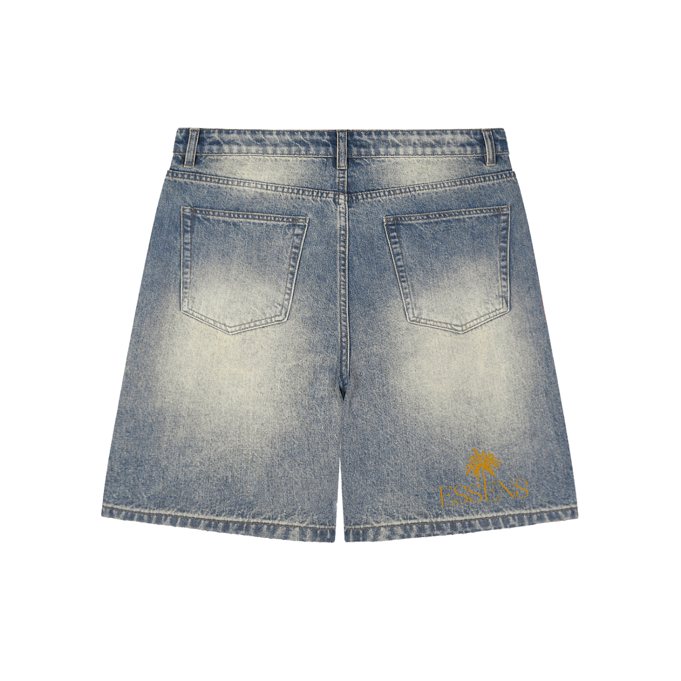 Faded Distressed Baggy Denim Shorts ESSENS