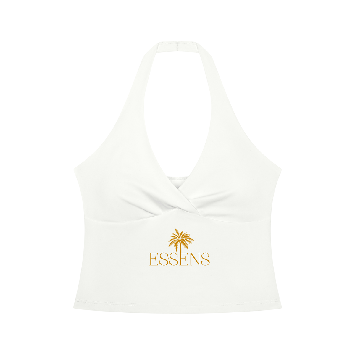 ESSENS Women’s Ruched Halter Yoga Tank Top