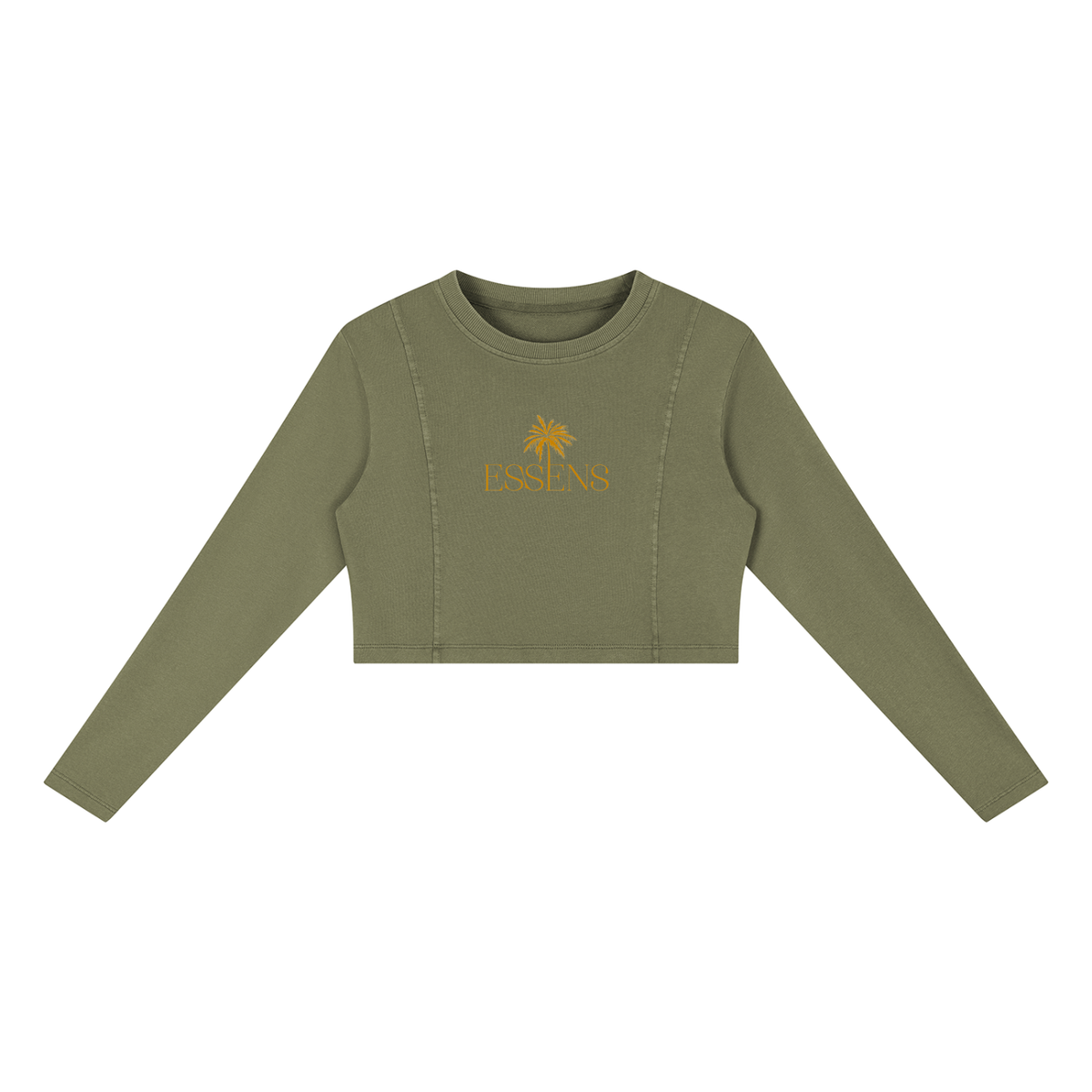 ESSENS Women's Mineral Wash Crop Sweatshirt