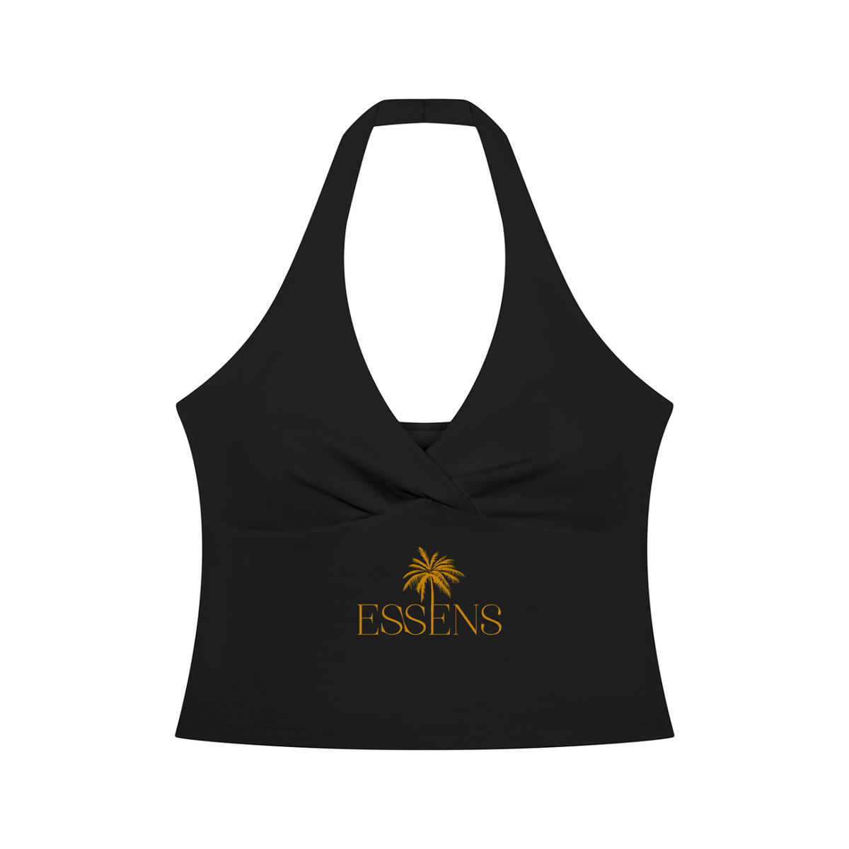 ESSENS Women’s Ruched Halter Yoga Tank Top
