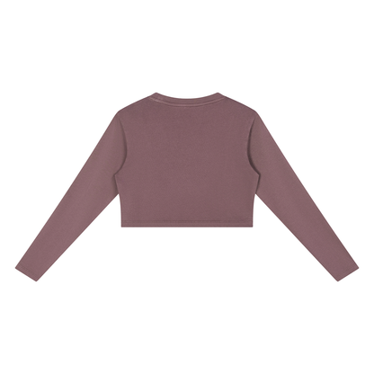ESSENS Women's Mineral Wash Crop Sweatshirt