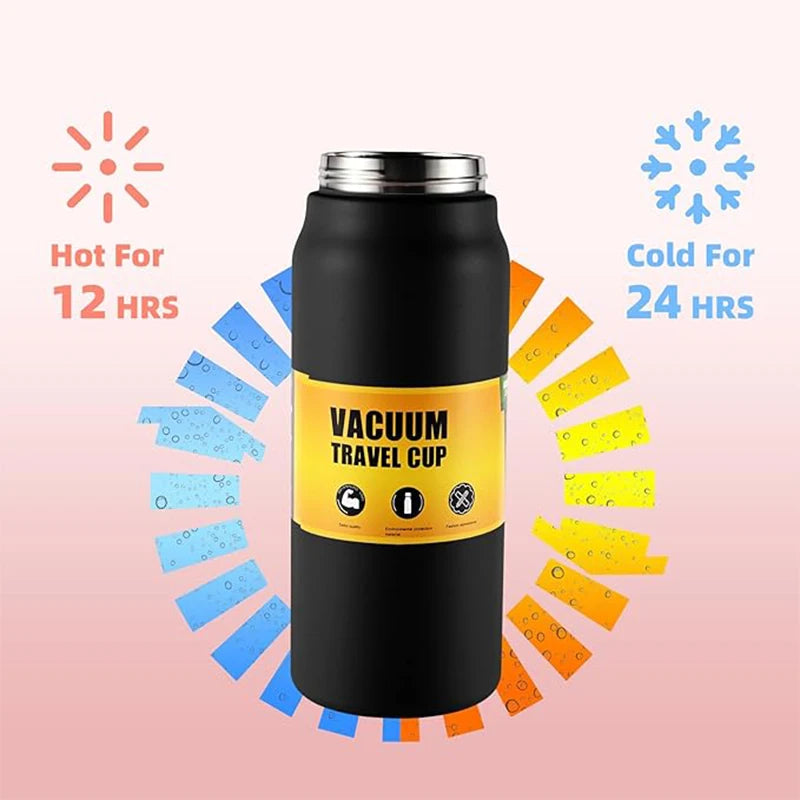 Vacuum Insulated Thermos Water Bottle BPA-Free Stainless Steel Water Bottles Flask for Cold & Hot Drink Coffee Office Home