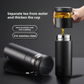 Multi-functional outdoor tea-water separation insulated cup, 316 stainless steel water cup
