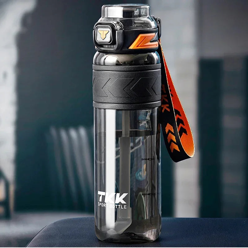 Bottle Sports Watter Bottle Tritan BPA Free Straw Portable Leak-proof Plastic Drinkware Outdoor Fitness Kettle
