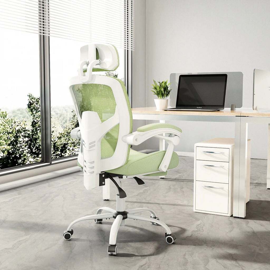 Gaming Chair Computer Desk Swivel Rolling  Lumbar Support Pillow