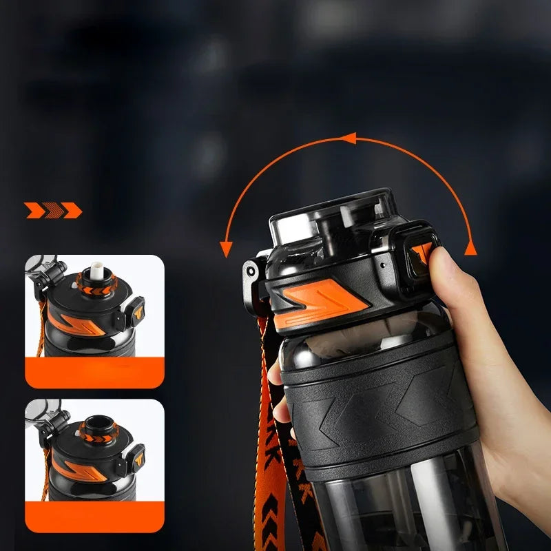 Bottle Sports Watter Bottle Tritan BPA Free Straw Portable Leak-proof Plastic Drinkware Outdoor Fitness Kettle
