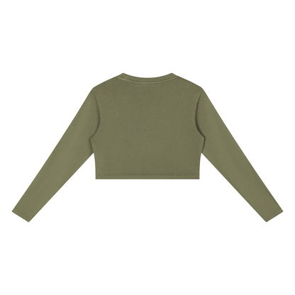 ESSENS Women's Mineral Wash Crop Sweatshirt