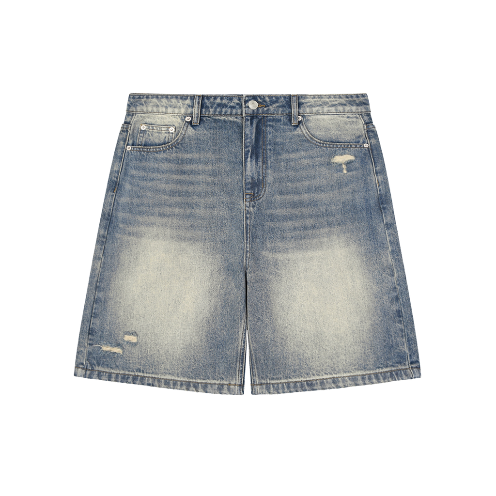 Faded Distressed Baggy Denim Shorts ESSENS