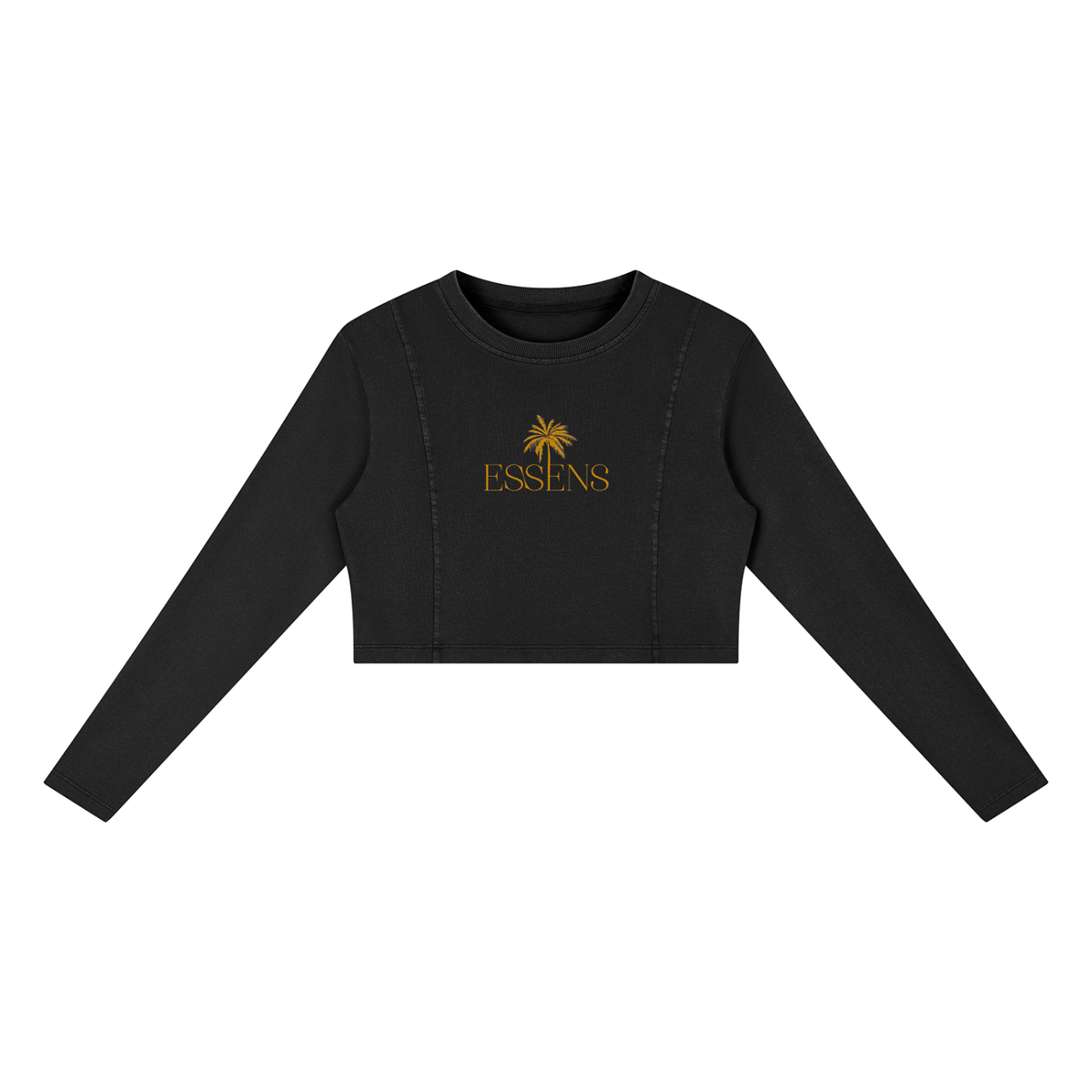 ESSENS Women's Mineral Wash Crop Sweatshirt