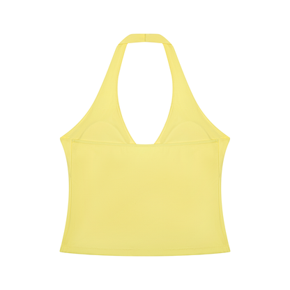 ESSENS Women’s Ruched Halter Yoga Tank Top