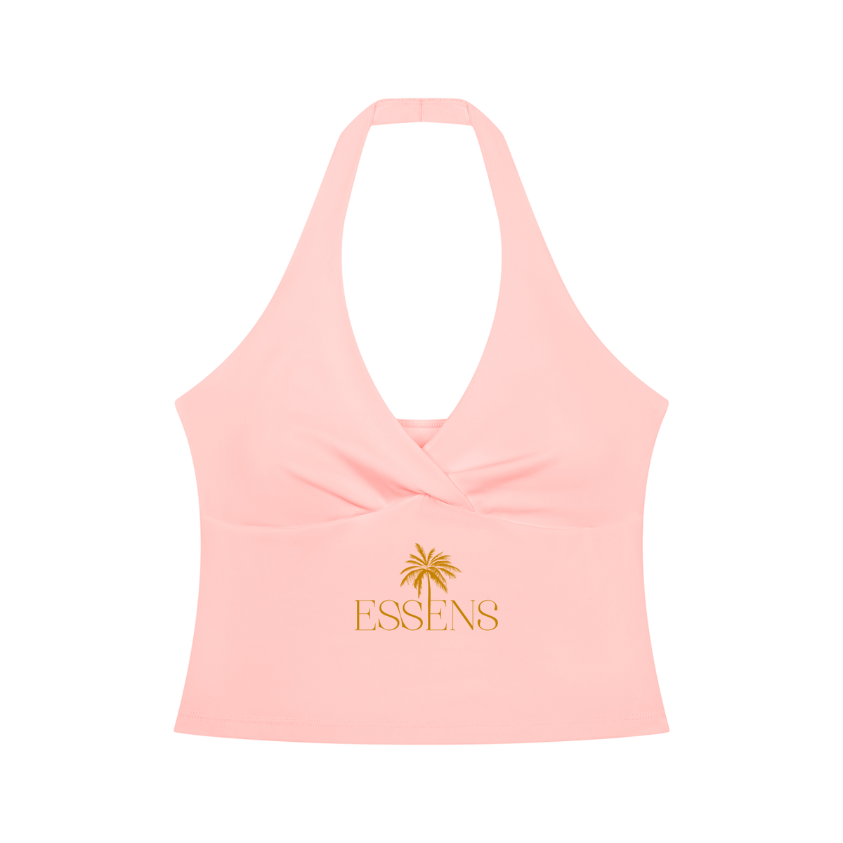 ESSENS Women’s Ruched Halter Yoga Tank Top