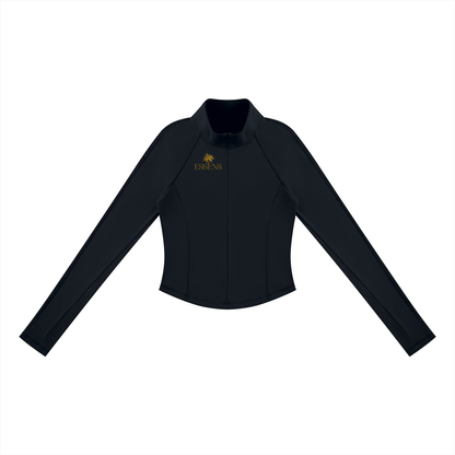 ESSENS Women's Quarter-Zip Yoga T-Shirt