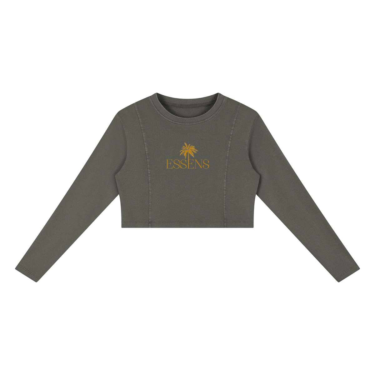 ESSENS Women's Mineral Wash Crop Sweatshirt