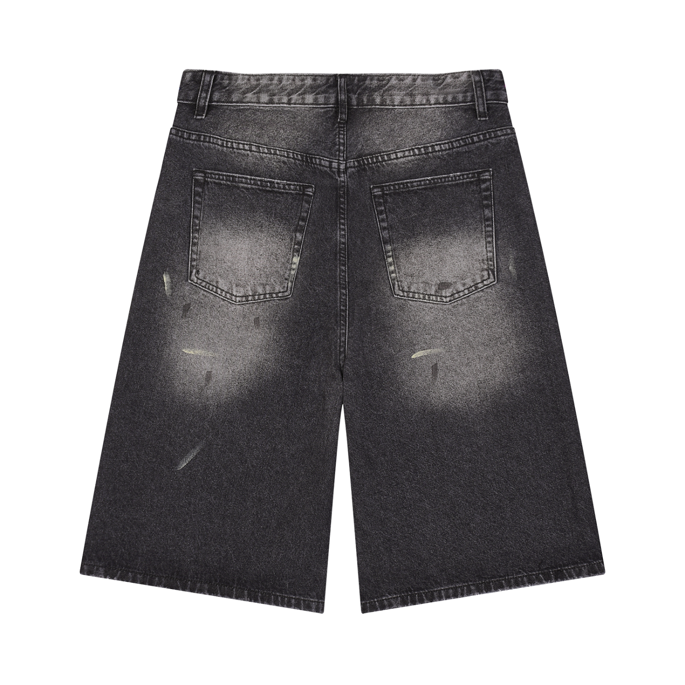 Men’s Vintage Wash Wide Leg Denim Shorts ESSENS